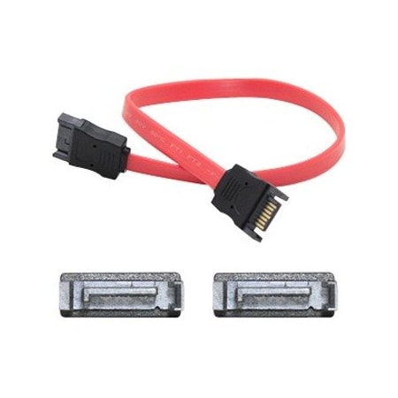 Add-On Addon 5 Pack Of 60.96Cm (2.00Ft) Sata Male To Male Red Cable SATAMM24IN-5PK